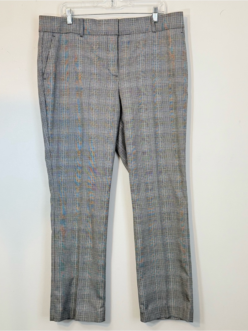 NWT Ann Taylor Factory The Straight Plaid Pants Size 14